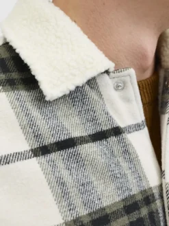 JJZAC TEDDY OVERSHIRT LS dusty olive