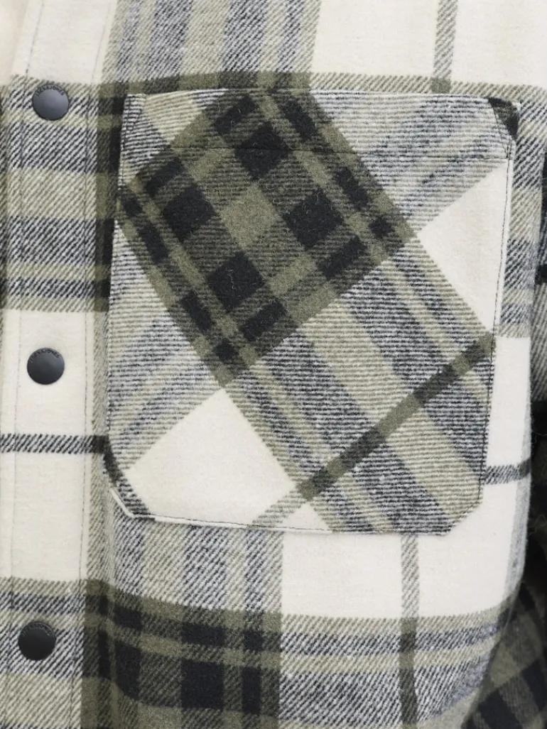 JJZAC TEDDY OVERSHIRT LS dusty olive