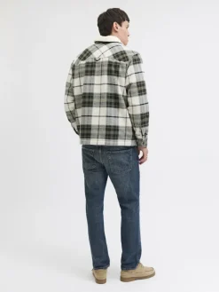 JJZAC TEDDY OVERSHIRT LS dusty olive