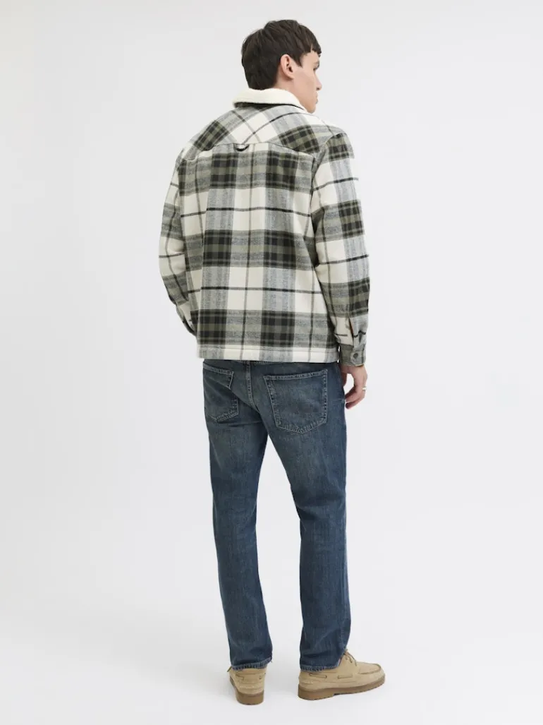 JJZAC TEDDY OVERSHIRT LS dusty olive