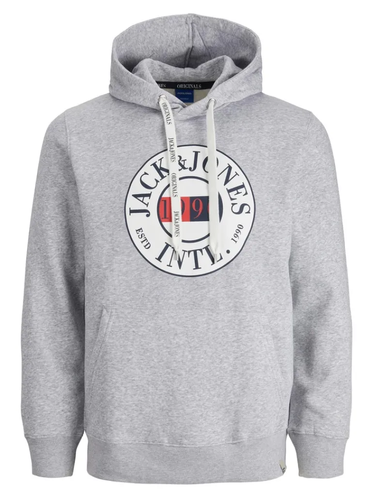 JORINTERNATIONAL SWEAT HOOD LN light grey melange