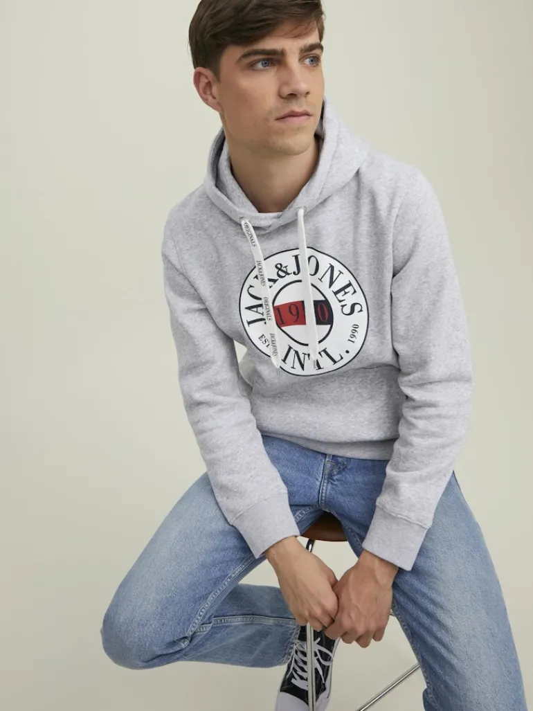 JORINTERNATIONAL SWEAT HOOD LN light grey melange