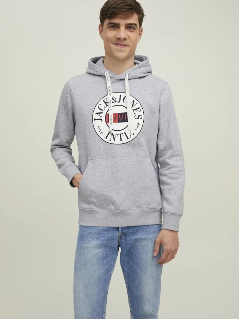 JORINTERNATIONAL SWEAT HOOD LN light grey melange