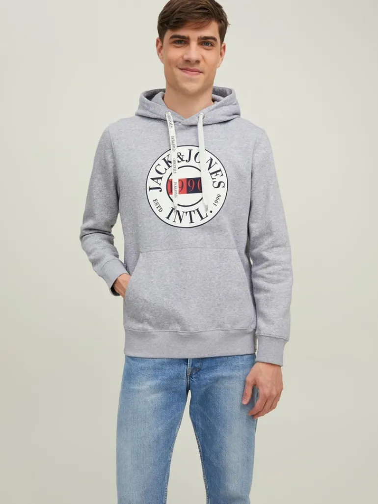JORINTERNATIONAL SWEAT HOOD LN light grey melange