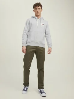 JORINTERNATIONAL ZIP SWEAT HOOD LN light grey melange
