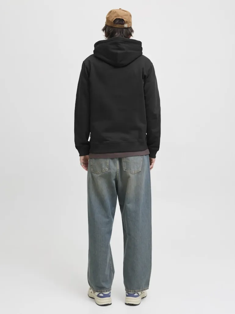 JORNORREBRO EMB SWEAT ZIP HOOD NOOS black