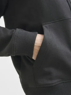 JORNORREBRO EMB SWEAT ZIP HOOD NOOS black