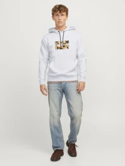JORVESTERBRO NEWTON BOXFRONT SWEAT BF LN white melange