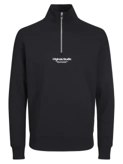 JORVESTERBRO SWEAT QUARTER ZIP HN NOOS black
