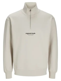 JORVESTERBRO SWEAT QUARTER ZIP HN NOOS moonbeam