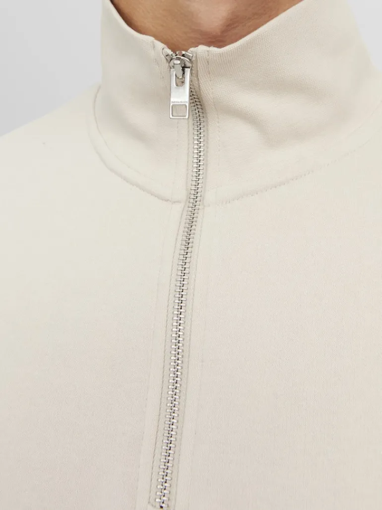JORVESTERBRO SWEAT QUARTER ZIP HN NOOS moonbeam