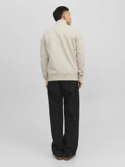 JORVESTERBRO SWEAT QUARTER ZIP HN NOOS moonbeam