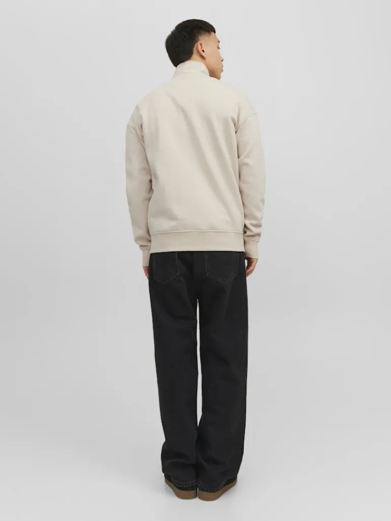 JORVESTERBRO SWEAT QUARTER ZIP HN NOOS moonbeam