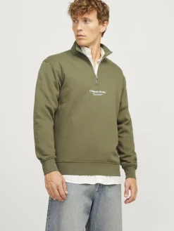 JORVESTERBRO SWEAT QUARTER ZIP HN NOOS kalamata