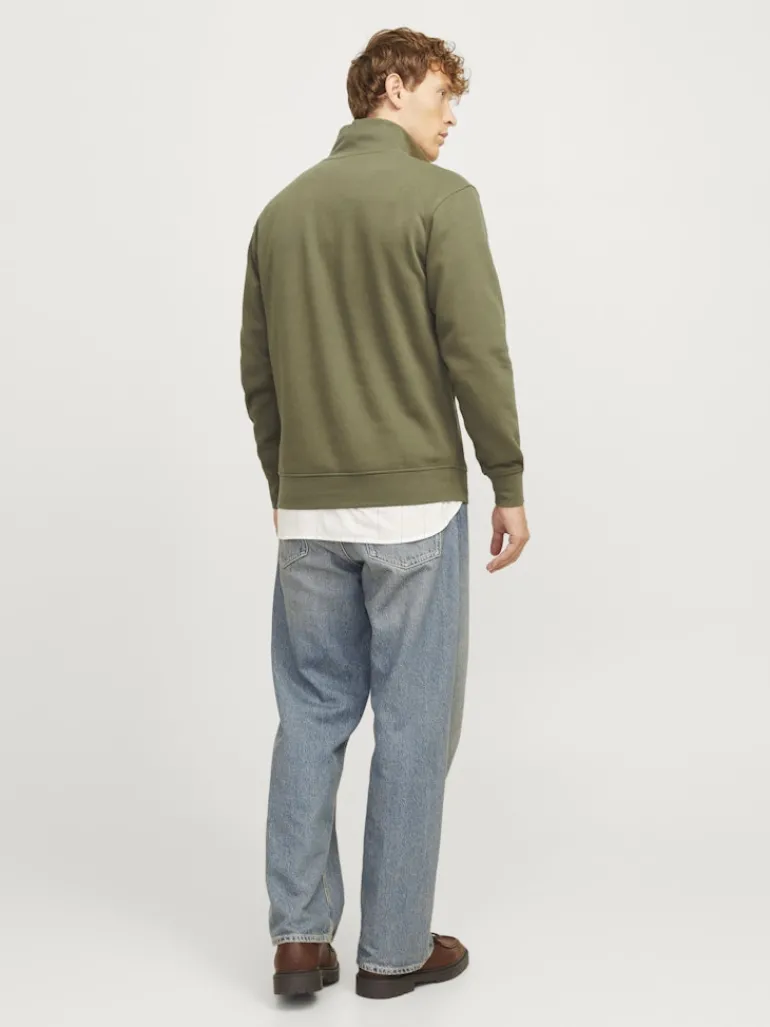 JORVESTERBRO SWEAT QUARTER ZIP HN NOOS kalamata