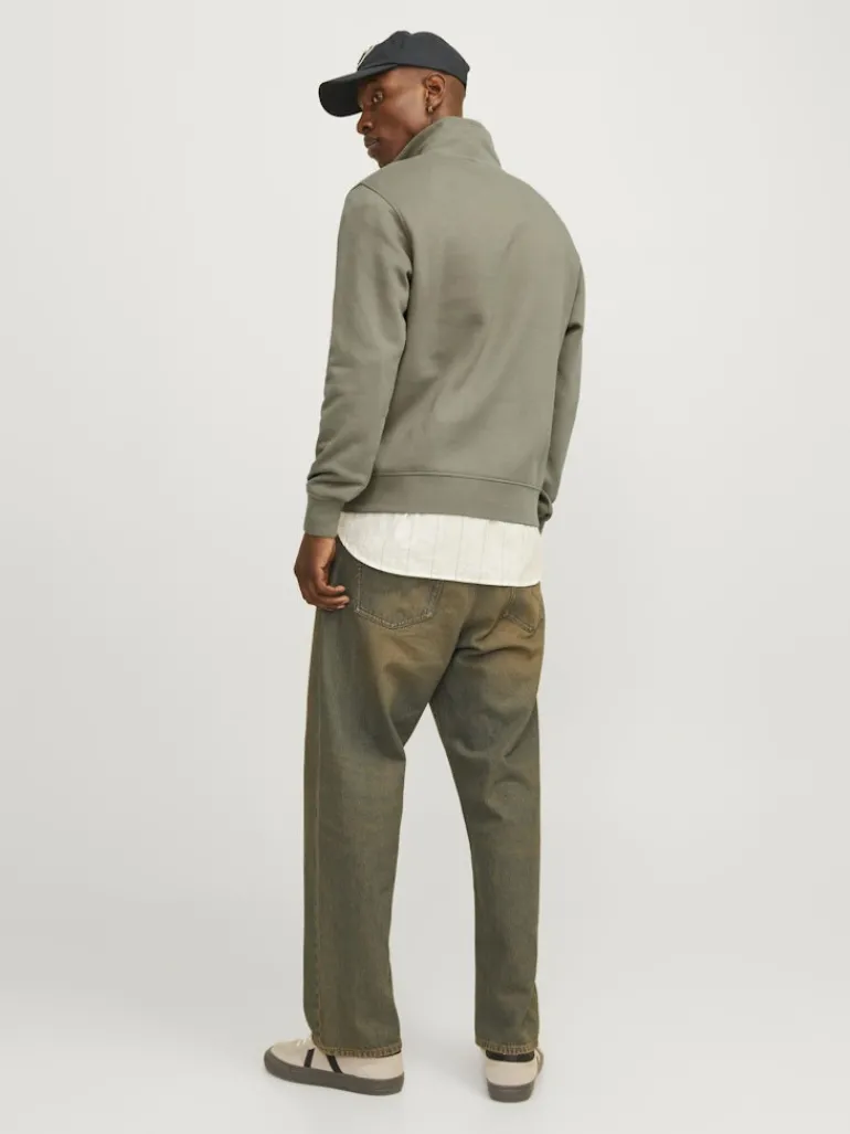 JORVESTERBRO SWEAT QUARTER ZIP HN NOOS silver sage
