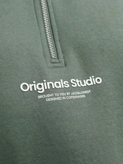 JORVESTERBRO SWEAT QUARTER ZIP HN NOOS laurel wreath