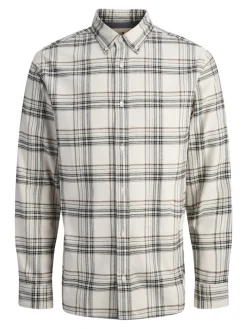 JPRBLUBARKLEY FLANNEL X-MAS L/S SHIRT CH moonbeam