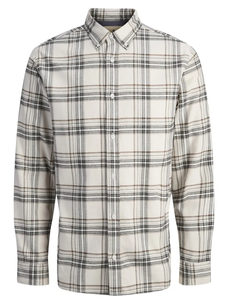 JPRBLUBARKLEY FLANNEL X-MAS L/S SHIRT CH moonbeam