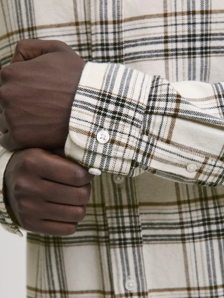 JPRBLUBARKLEY FLANNEL X-MAS L/S SHIRT CH moonbeam