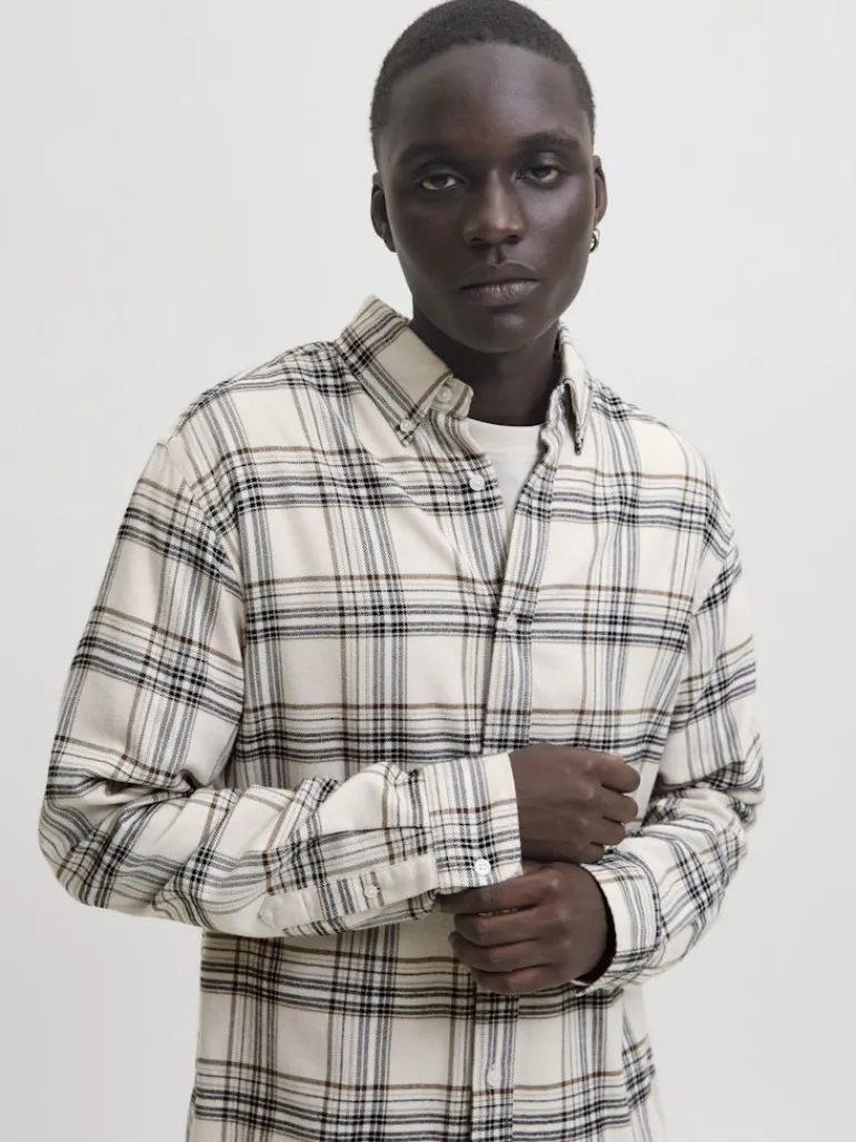 JPRBLUBARKLEY FLANNEL X-MAS L/S SHIRT CH moonbeam