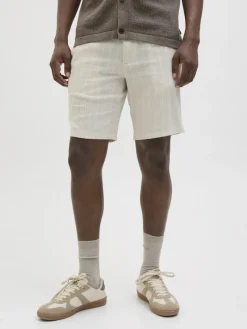 JPSTACE MYKONOS LINEN BLEND SHORTS REG moonbeam
