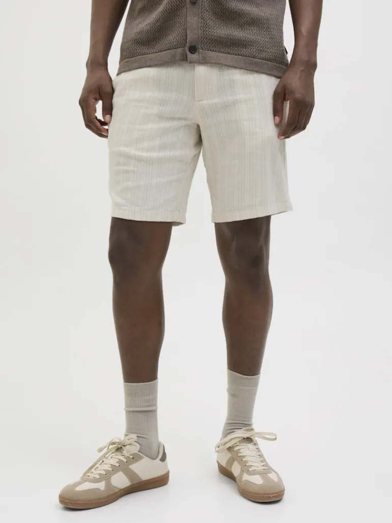JPSTACE MYKONOS LINEN BLEND SHORTS REG moonbeam