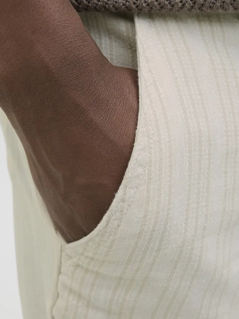 JPSTACE MYKONOS LINEN BLEND SHORTS REG moonbeam