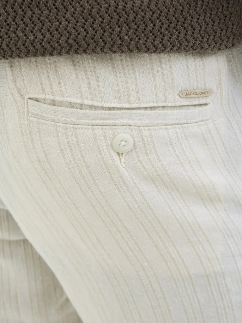 JPSTACE MYKONOS LINEN BLEND SHORTS REG moonbeam