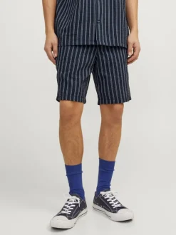JPSTJAIDEN PALMA SEERSUCKER SHORT SRT dunkelblau2