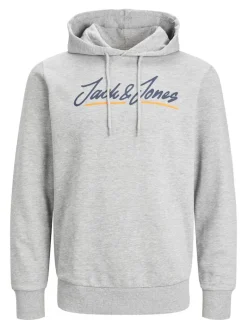JWHTONS UPSCALE SWEAT HOOD light grey melange