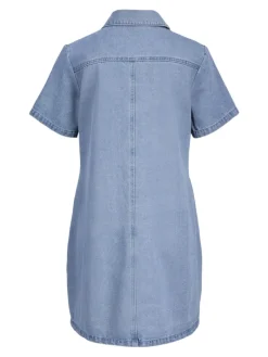 JXAMARA SS DENIM DRESS DNM SN light blue denim