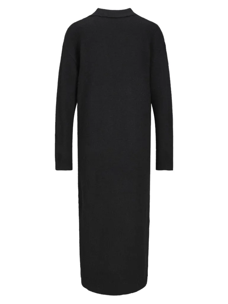 JXARIELLA POLO NECK DRESS KNIT black