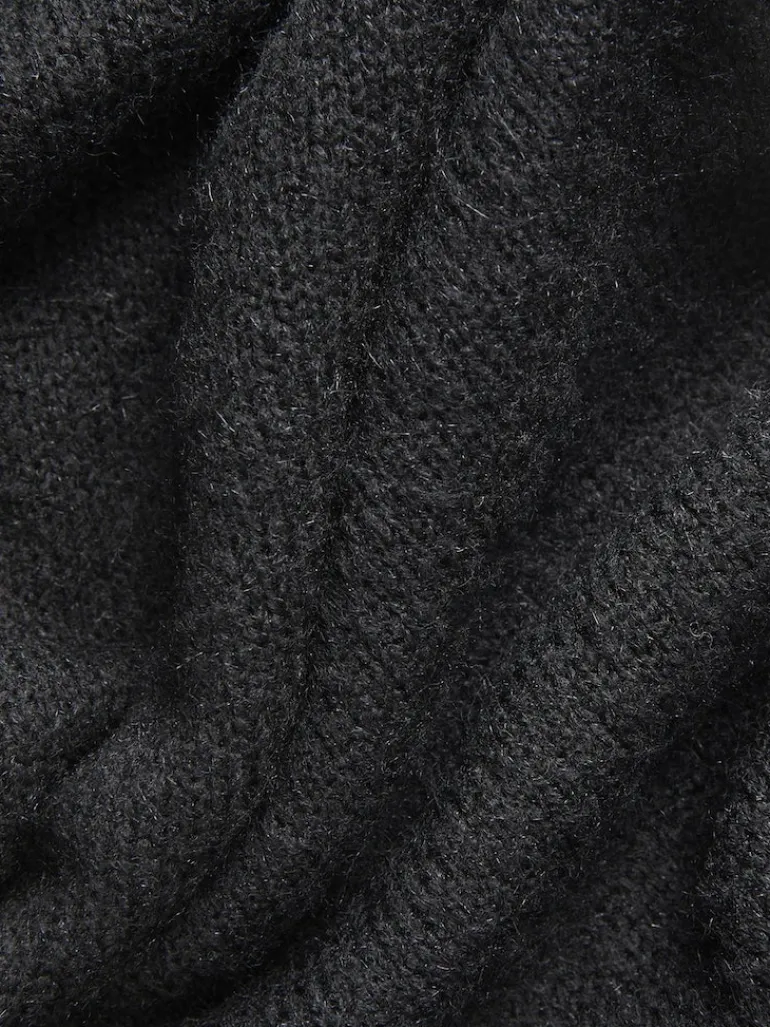JXARIELLA POLO NECK DRESS KNIT black