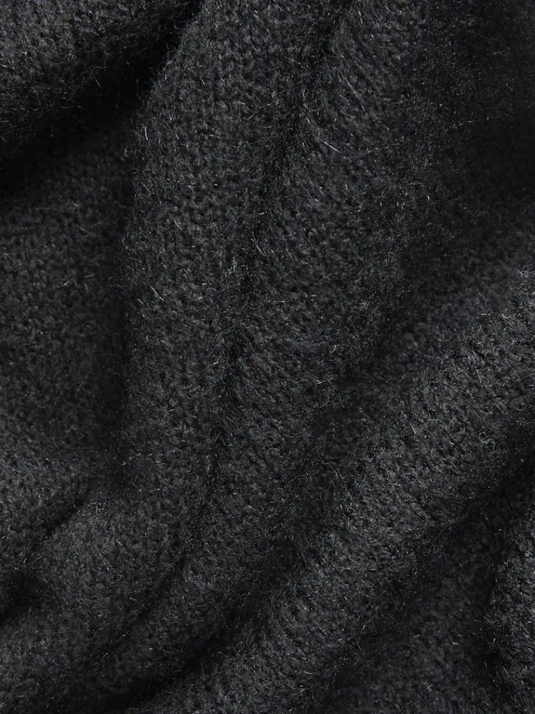 JXARIELLA POLO NECK DRESS KNIT black