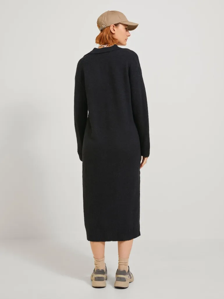 JXARIELLA POLO NECK DRESS KNIT black