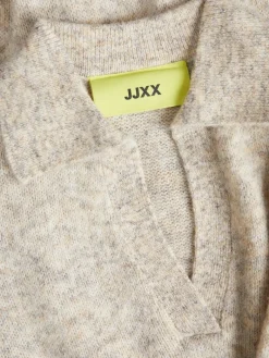 JXARIELLA POLO NECK DRESS KNIT cloud dancer