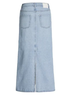JXAURA LONG MW DENIM SKIRT DNM light blue denim