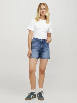 JXAURA RH SHORTS HW RA DENIM DNM SN medium blue denim