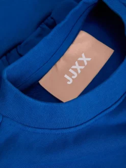 JXBELLA LS RELAXED VINT SWEAT SN blue iolite-bright white print