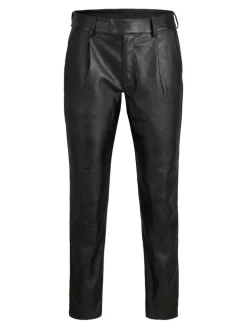 JXCATIE FAUX LEATHER PANTS NOOS black