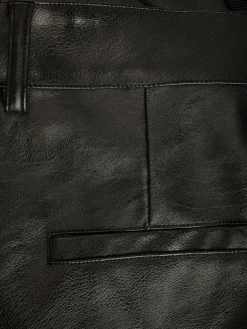 JXCATIE FAUX LEATHER PANTS NOOS black