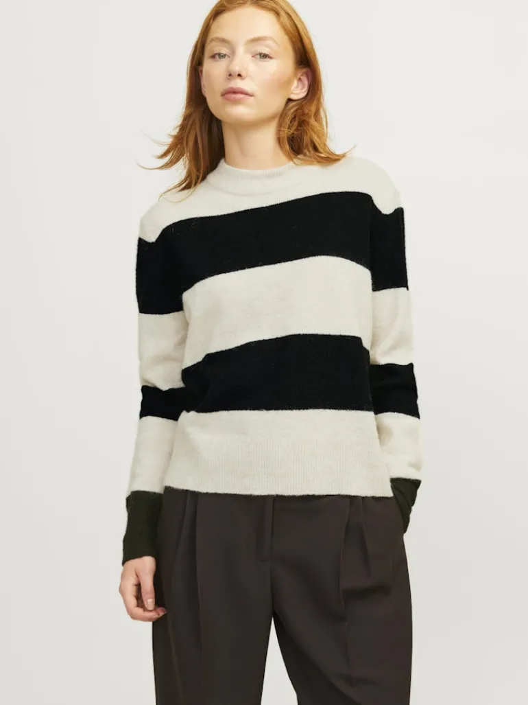 JXCHICK CREW NECK KNIT SN bone white
