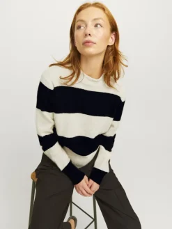 JXCHICK CREW NECK KNIT SN bone white
