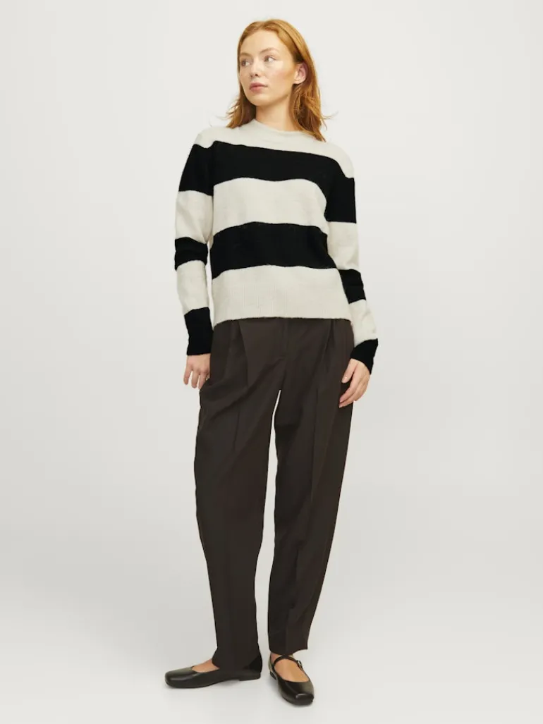 JXCHICK CREW NECK KNIT SN bone white