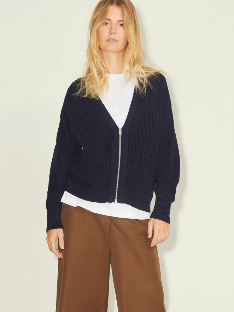 JXELIZA TWIST CARDIGAN KNIT navy blazer