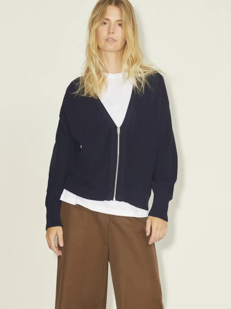 JXELIZA TWIST CARDIGAN KNIT navy blazer