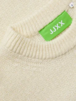 JXEMBER FLUFFY CREW NECK KNIT vanilla ice