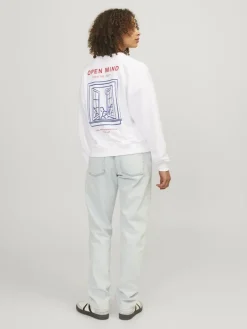 JXENYA RLX SHORT LS CREW SWT bright white