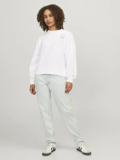 JXENYA RLX SHORT LS CREW SWT bright white